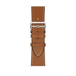 Apple Watch Hermes Series 2 38mm Stainless Steel Case with Fauve Barenia Leather Single Tour