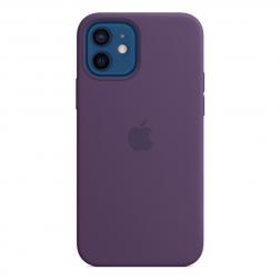 Силиконовый чехол MagSafe для iPhone 12 Pro/iPhone 12, цвет «аметист»